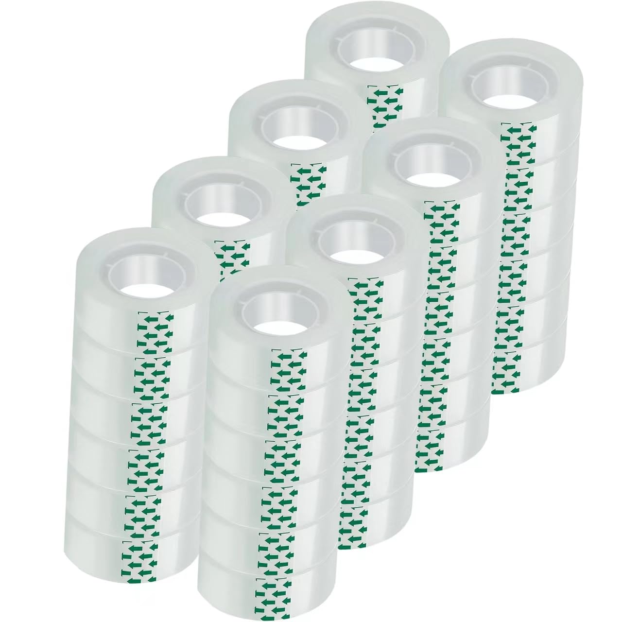 48 Rolls Clear Tape, Transparent Tape Refills, Gift Wrap Tape 3/4 * 1000 inch for Gift Wrapping for Office, Home, School