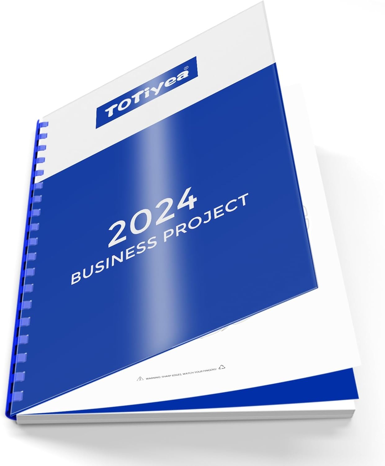 TOTiyea 100 Pack 19 Ring Plastic Binding Combs, 3/4 Inch Diameter, 185 Sheet Capacity, Letter Size, Black Comb Binding Spines