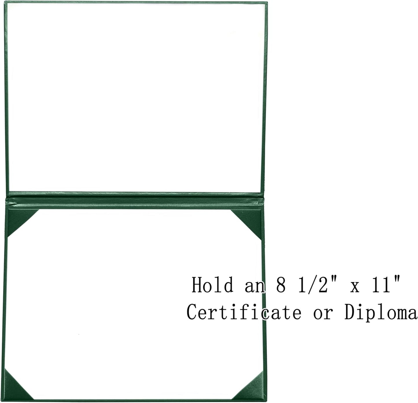 40 PCS Smooth Diploma Certificate Cover 8 1/2" x 11" Forest Green