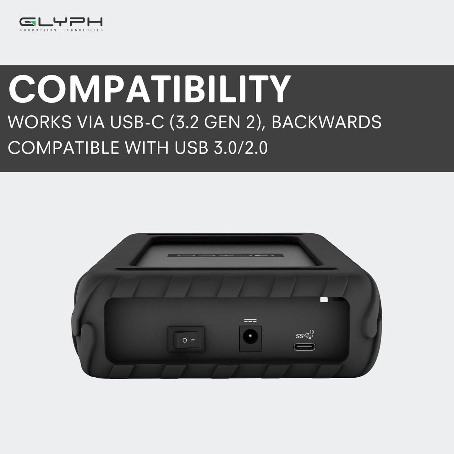 Glyph BlackBox Pro External Hard Drive 7200 RPM, USB-C (3.1,Gen2) (2TB)