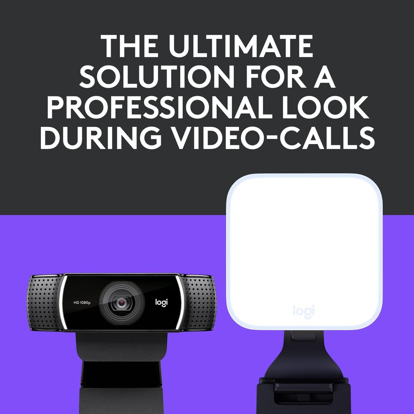 Logitech C922x Pro + Logitech for Creators Litra Glow - The Ultimate Solution for a Professional Look During Video-Calls