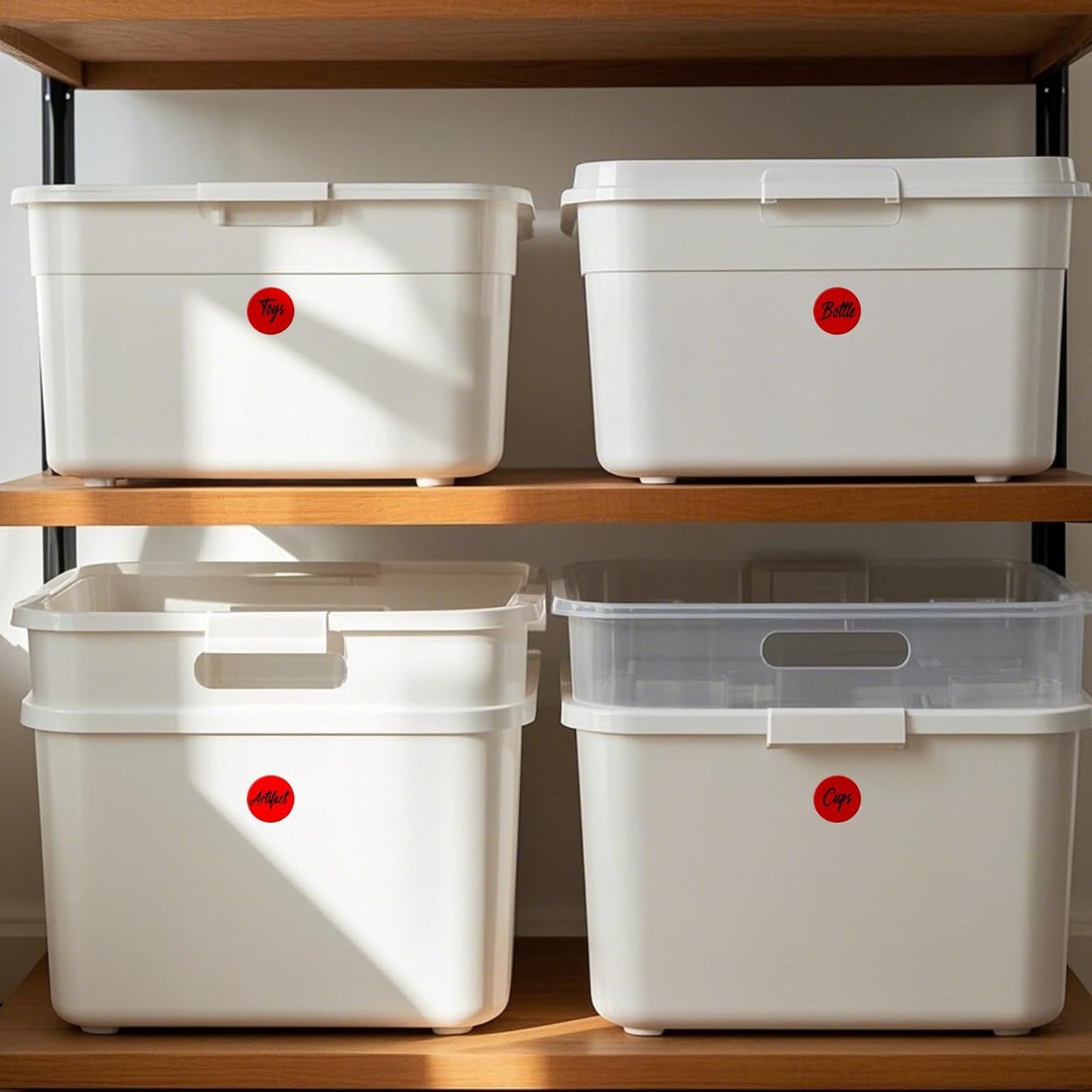 1000 PCS Round Stickers 1.5 Inch Vinyl Red Colored Dot Sticker Roll Removable Color Coding Circle Labels for Inventory Garage Sale Price Tags