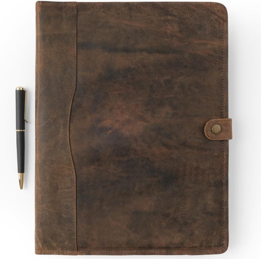 Leather Portfolio, Leather Binder with Pen, Leather Portfolio for Men and Women, Leather Padfolio, Leather Folder, Portfolio Binder, Business Portfolio Men and Women