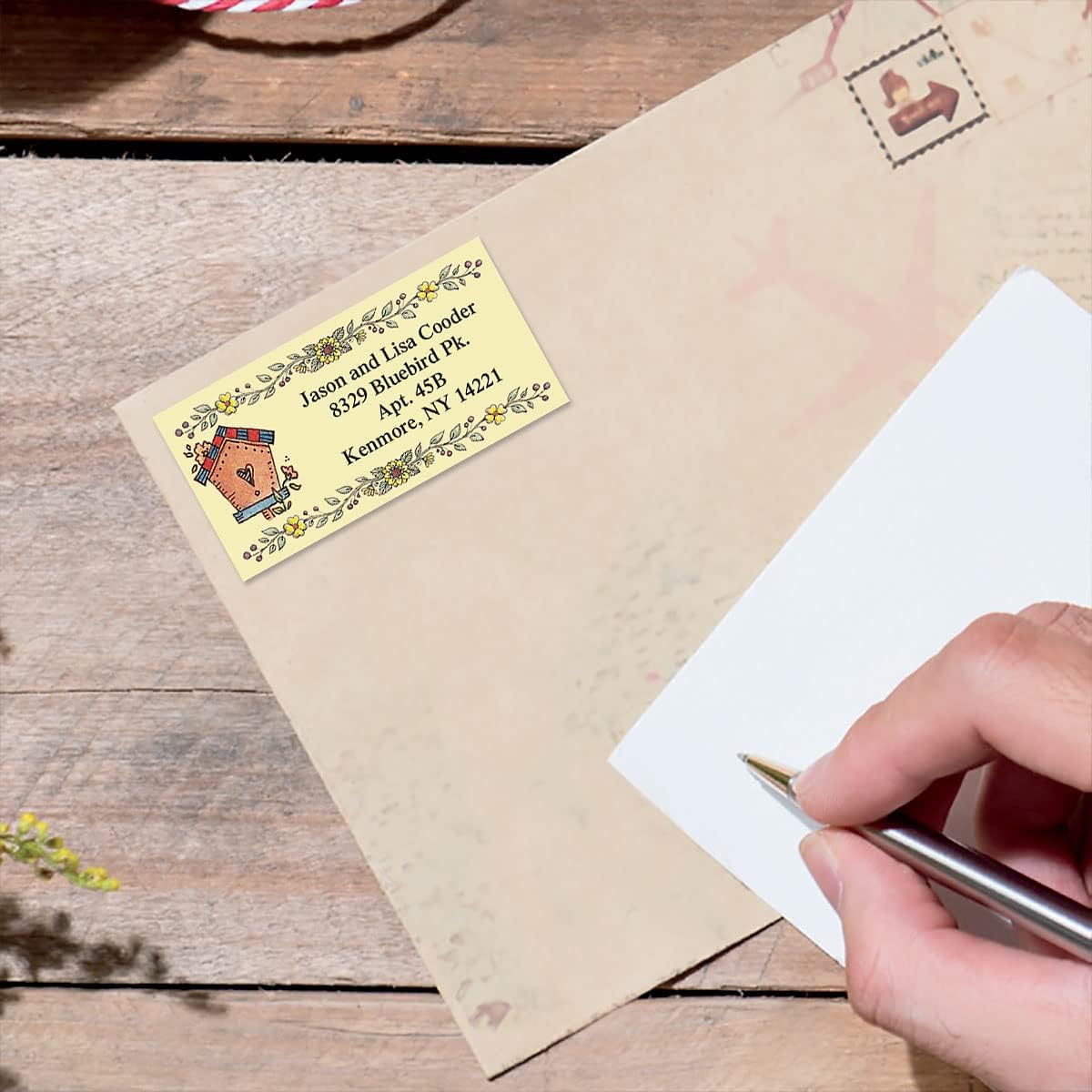 Colorful Images A Season at Home Return Address Mailing Labels, Personalize with Name & Addresses, Set of 144 Self Adhesive, Easy Peel Flat Label Sheets, 1 ⅛ x 2 ¼”, 12 Designs