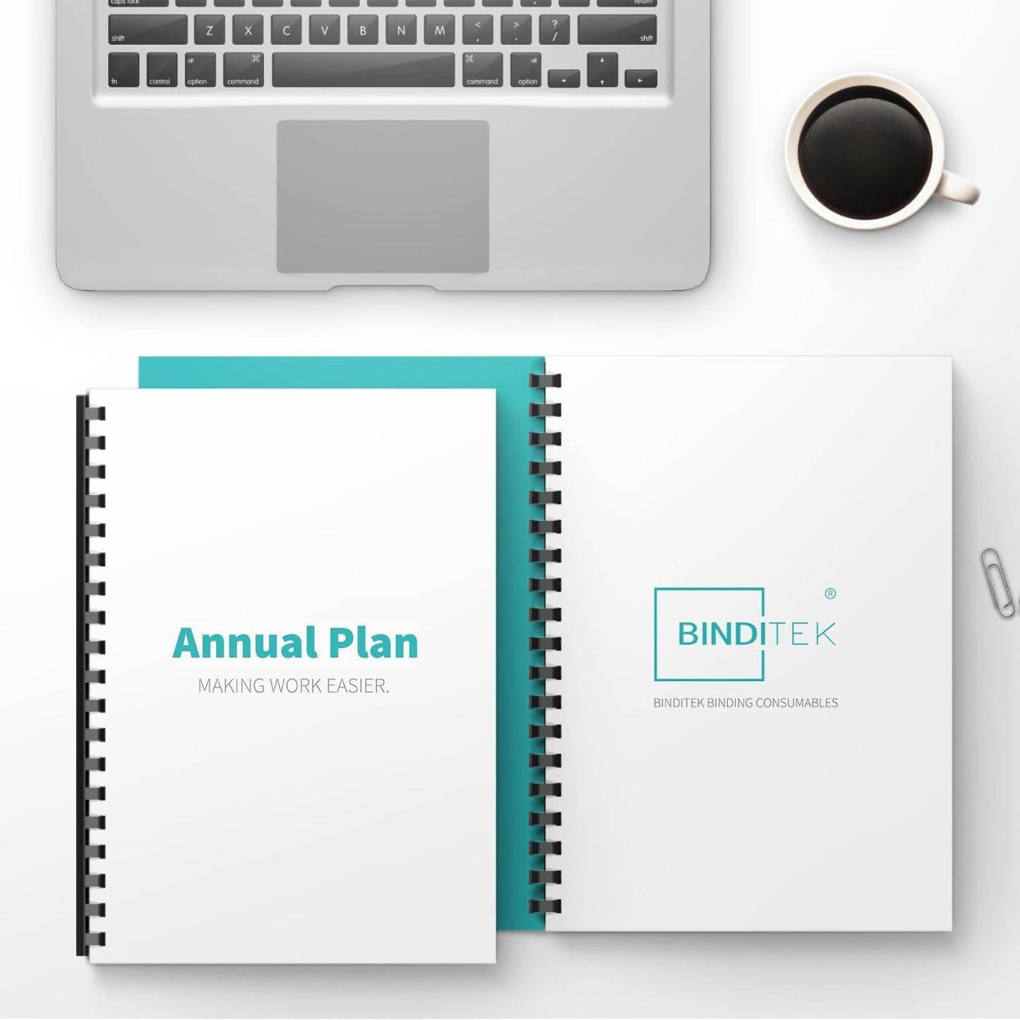 Binditek 50 Pack Plastic Binding Comb Spines, 1-1/8 Inch Diameter, 240 Sheet Capacity, 19 Ring, for Letter Size, Black, for Students and Coworkers