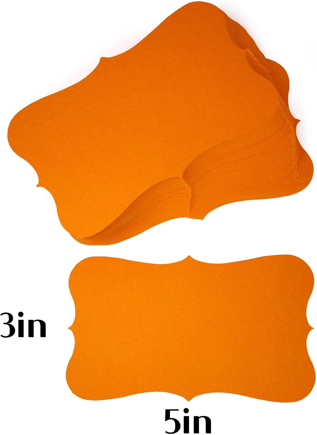 PPAPPAPPIYO 3x5 index card/Set of 72 Blank index cards 180gsm (Orange)