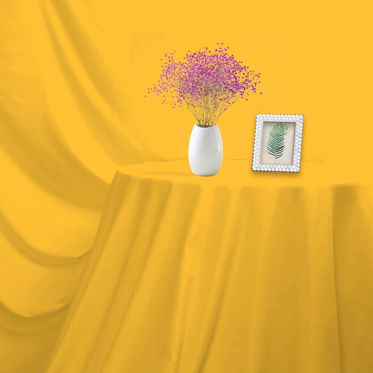 Yellow Photo Backdrop for Photoshoot Yellow Background for Photography Photo Backdrop Curtain for Party 10 x 10 FT