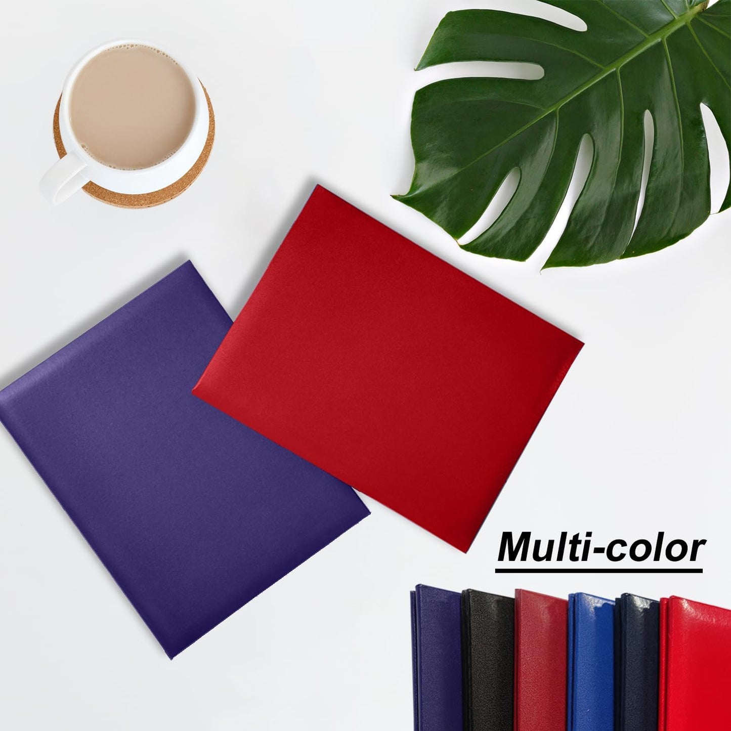 Certificate Holders 8.5"x11" Graduation Diploma Cover Document Leather Folders,Red-20 Pack