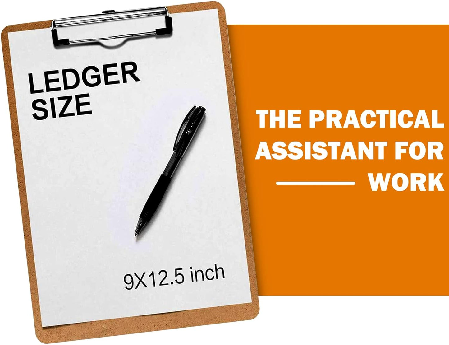 Clipboard, HERKKA 15 Pack Hardboard Office Clipboards Standard A4 Letter Size Clipboard with Low Profile Clip, Size 12.5 x 9 Inch