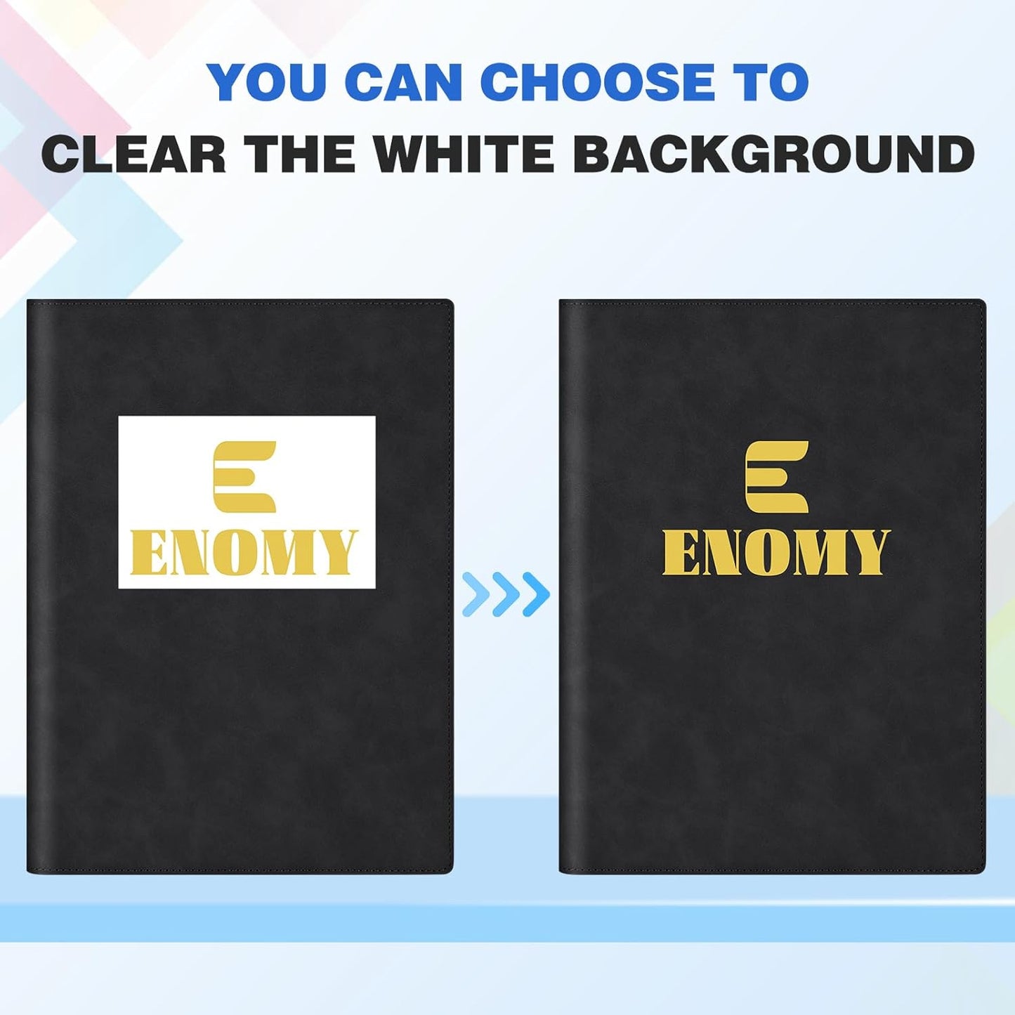 Personalized Padfolio Folder, Leather Custom Portfolio for Men & Women Resumes Office Business, A4 Portfolio Binder for Office College Resumes (Blue)