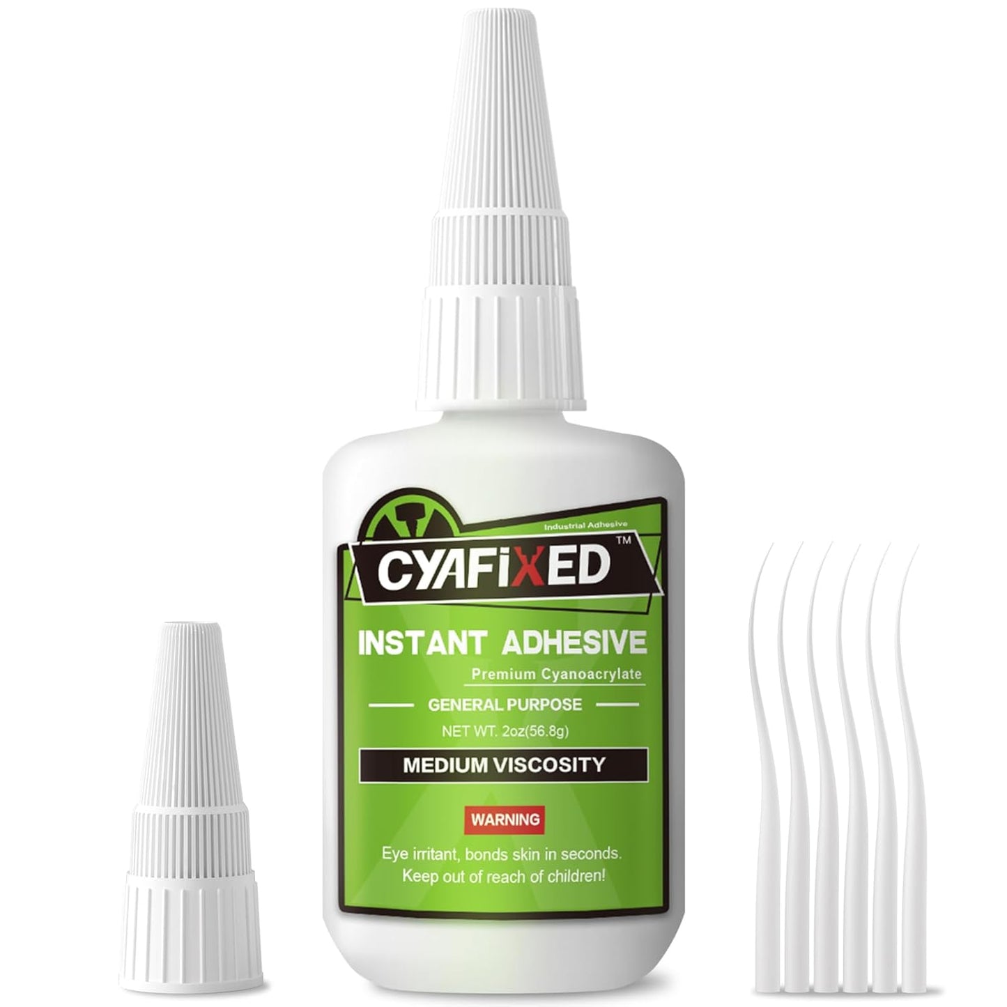 Super Glue Liquid, Instant Clear Cyanoacrylate Medium Viscosity Adhesive, Food Safe CA Glue for Shoe Repair Leather Ceramic Plastic Glass Metal Wood Aquarium Porcelain Rubber Pottery Model Craft