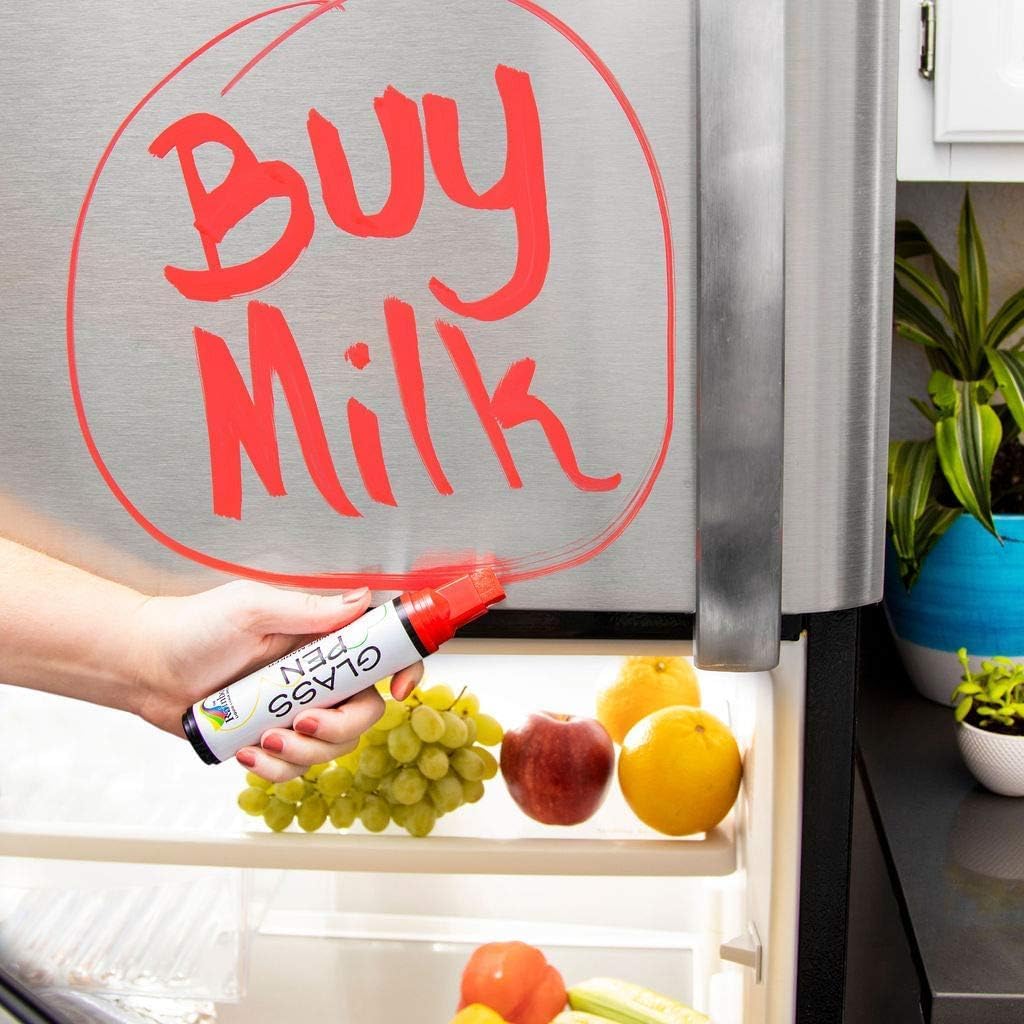 Glass Pen Window Marker: Liquid Chalk Pens for Glass, Whiteboard Markers with Washable Paint - Graduation, Car Windows, Mirror Pen, Storefront, Wedding, Parade, Party & Holiday (3 Pens - Jumbo Tip)