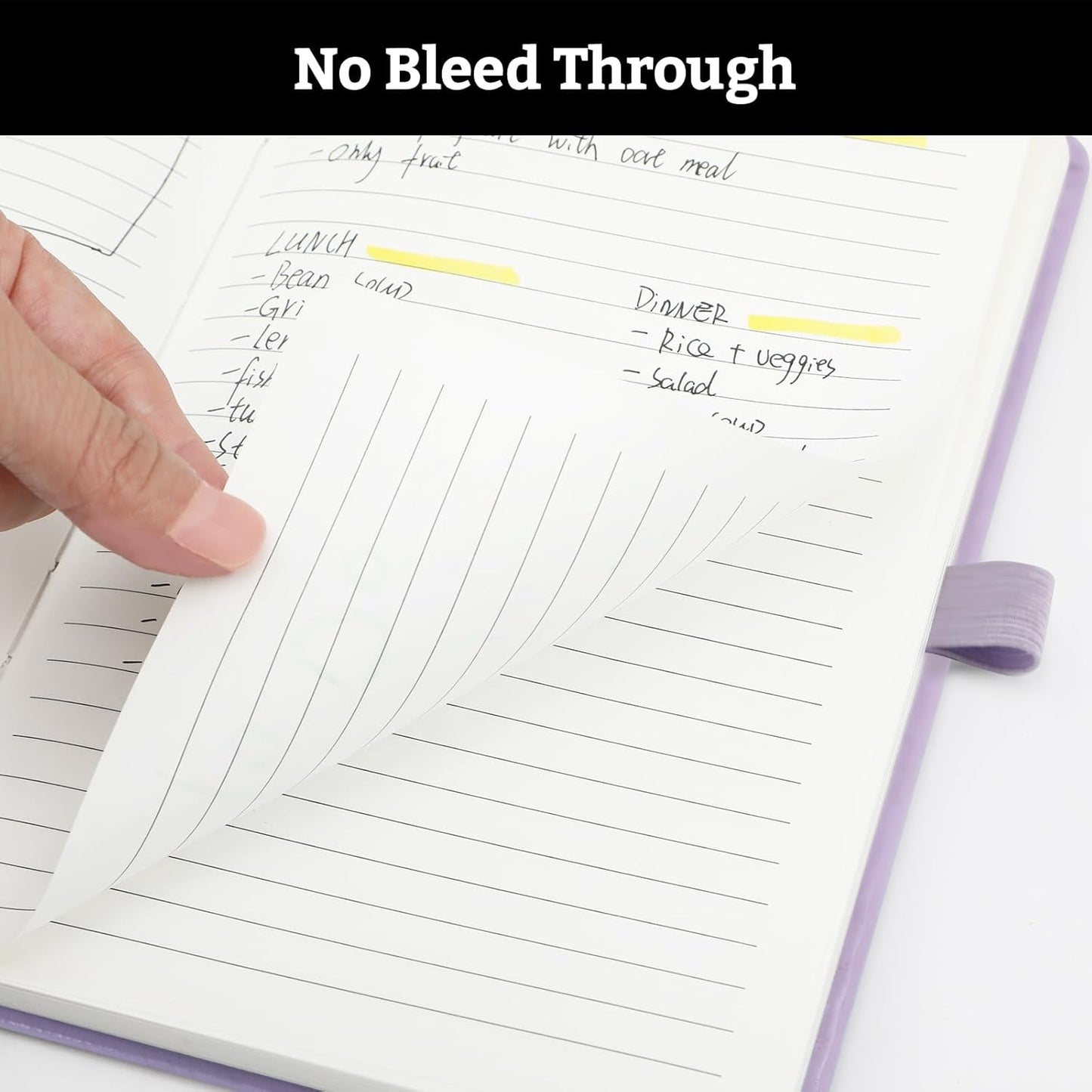 Lined Hardcover Journal Notebook, A5 192 Pages 100Gsm Thick Paper College Ruled for School,Note Taking,Work,Diary，5.7''*8.3'',Lavender