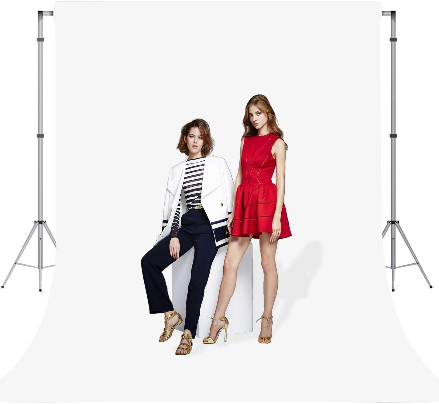 White Photo Backdrop for Photoshoot White Background for Photography Photo Backdrop Curtain for Party 6x9 FT