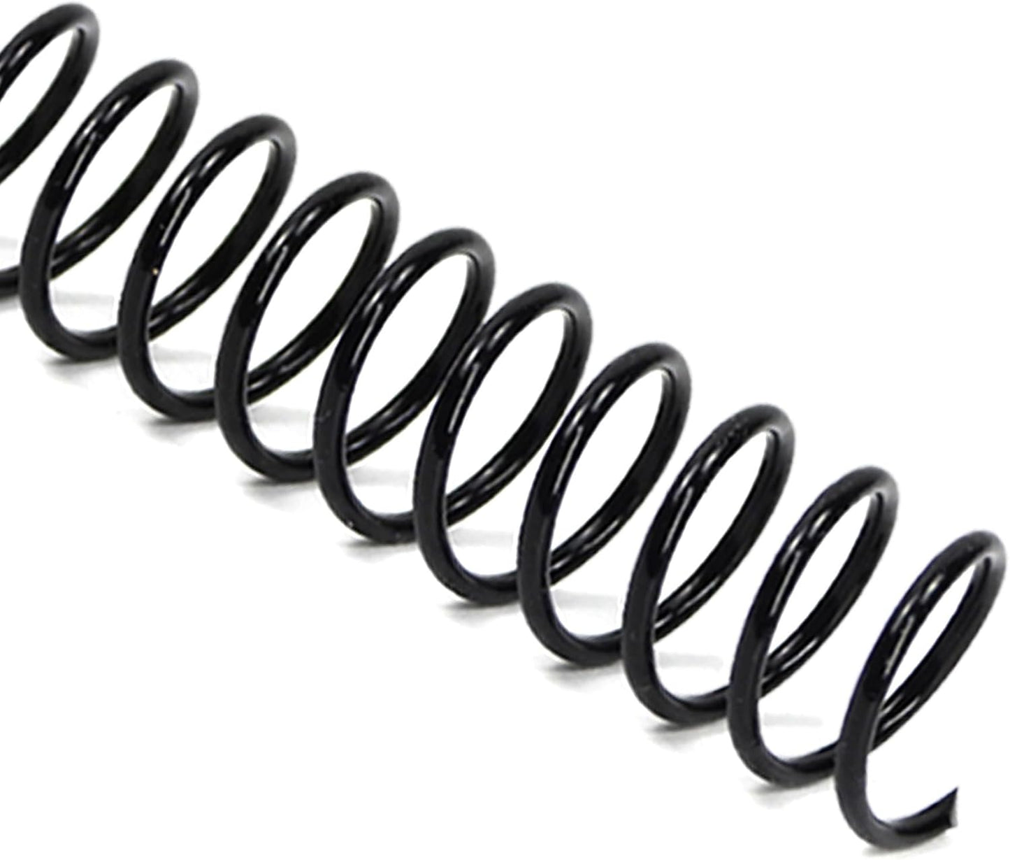 Rayson 3:1 Pitch Plastic Spiral Binding Coils, 7/16" Diameter, 11.1mm, Binds Up to 80 Sheets, Letter Size (8.5" x 11"), Black, Pack of 100