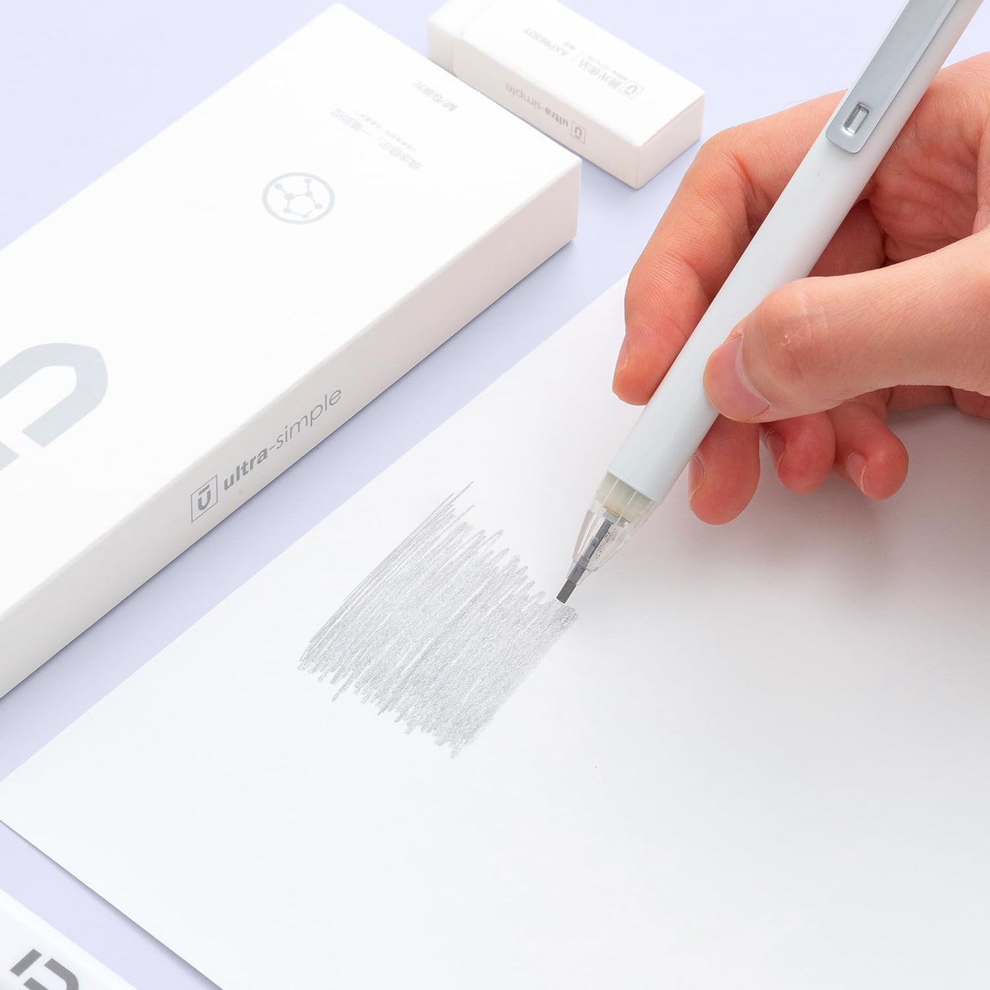 M&G Mechanical Pencil Set - 3PCS 2B Mechanical Pencils with HB Lead Refills, Eraser Mechanical Pencil Drafting Refill Pencil with Great Grip for Exam Office School Supplies