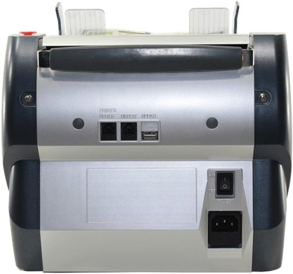 AccuBANKER AB4200 Bill Counter, 300 Bills Hopper Capacity, 200 Bills Stacker Capacity, Variable Counting Speeds up to 1,800 Bills/min & Emergency Stop Function, Commercial Grade, UL & CE cert