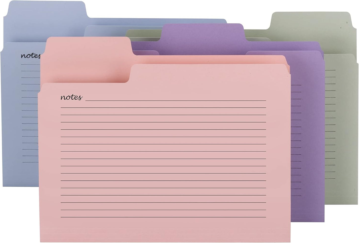Smead SuperTab Oversized Tab File Folders, 1/3-Cut Oversized Tabs, Letter Size, Assorted Colors, 12 per Pack (11651)