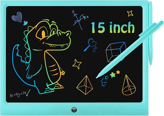LCD Writing Tablet Kids Toys -15 Inch Toddler Toys Learning Drawing Pad Toys for 3 4 5 6 7 8 Years Boys Girls Birthday Christmas Easter Thanksgiving Gift Creative Doodle Board