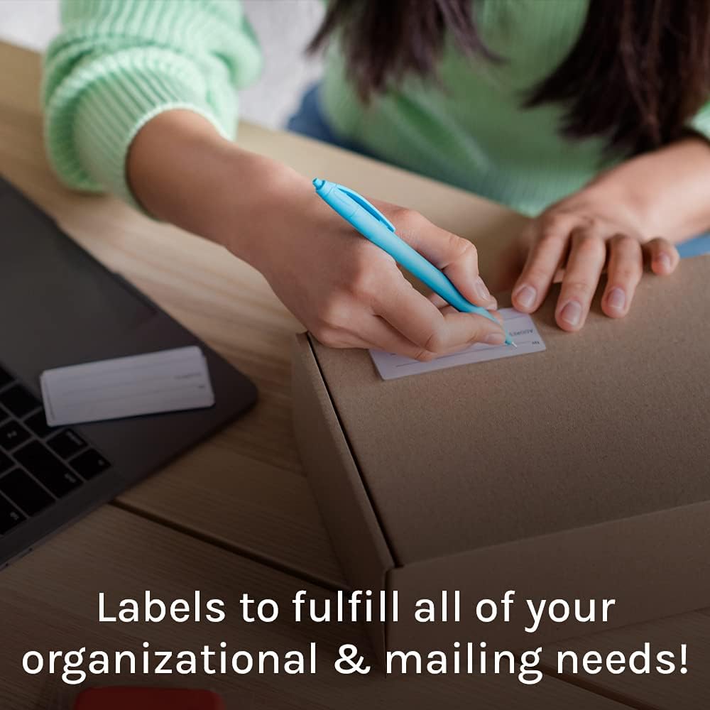 Premium Label Supply White Address Sticker Labels – 2.625" x 1" – Laser/Inkjet Compatible – (30 per Sheet), 25 Sheets - 750 Total Adhesive FBA Labels