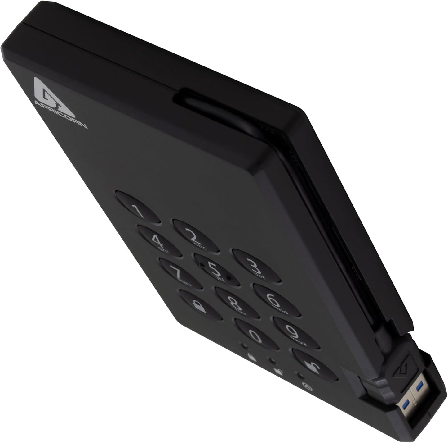 Apricorn Aegis Padlock 3.0 1TB USB 3.0 External Hard Drive, Black
