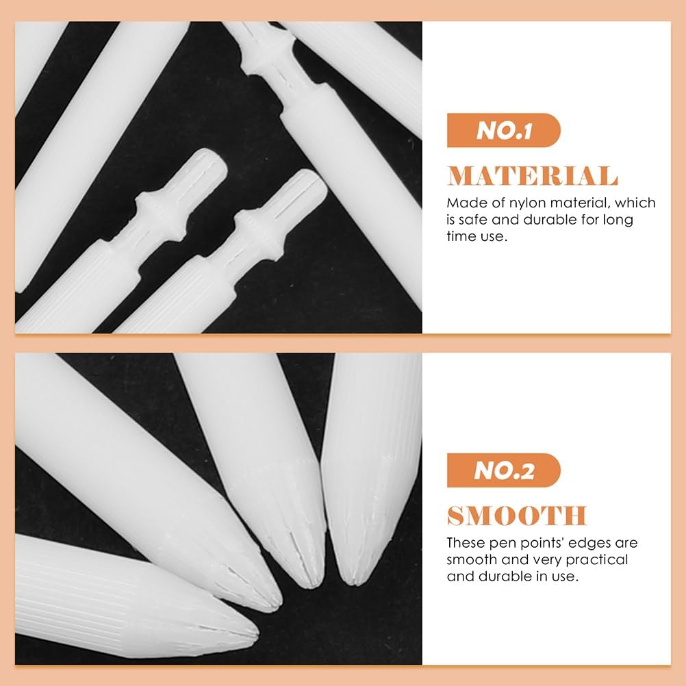 80pcs Paint Marker Replacement Nibs - 0.7mm Acrylic Paint Marker Nibs, White Nylon Easy to Change - Refill Painting Pen Tip for Students Artists
