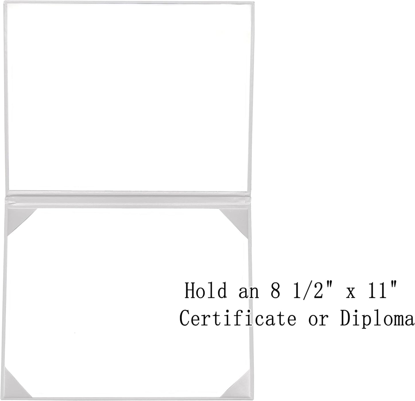 Smooth Diploma Certificate Cover 8 1/2" x 11" White