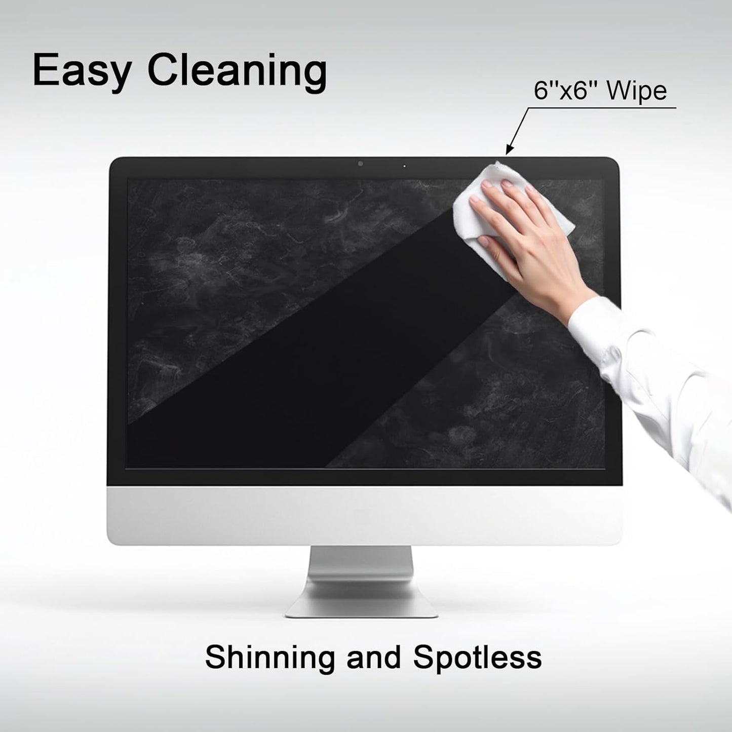 Screen Wipes for Electronics, 240 Count 6"x6" Pre-Moistened Screen Cleaner for Screens, Computer,Laptop,Tablet,Phone,Monitor,Car Screen Cleaner, Lens Wipes Individually Wrapped