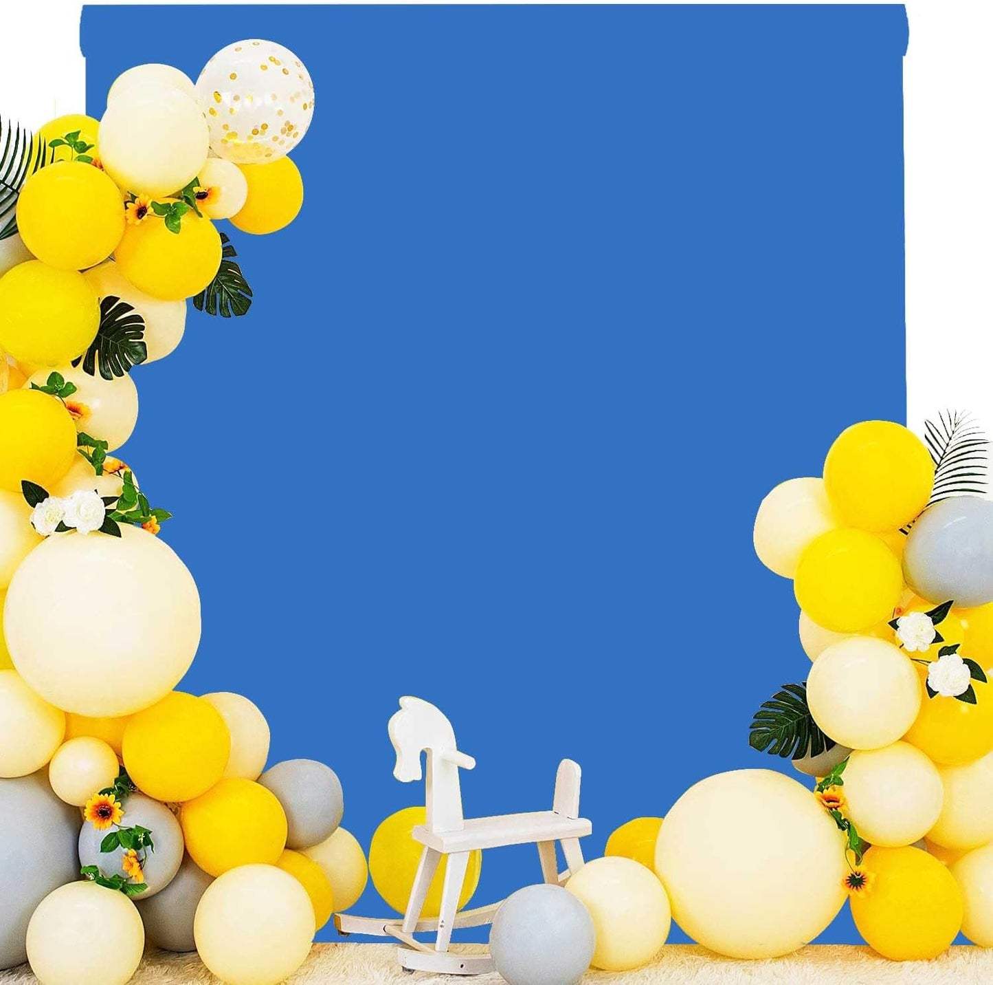 Blue Photo Backdrop for Photoshoot Blue Background for Photography Photo Backdrop Curtain for Party 10 x 20 FT