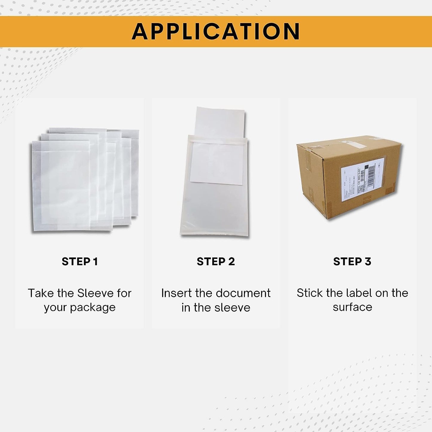 5000 Pack 6"x10" Shipping Label Sleeves – Clear Self-Adhesive Packing Slip Pouches, Waterproof Packing List Envelopes – Ideal for Shipping Documents, Mailing Labels, Invoices & Packing Slips