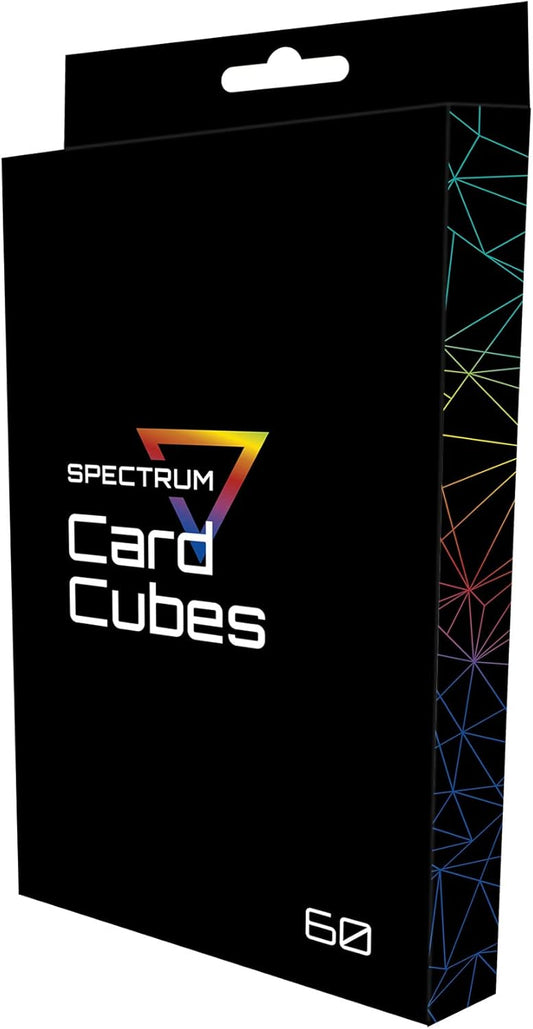 BCW Spectrum Card Cubes | Holds 60 Sleeved Cards | Crystal Clear Acrylic Storage