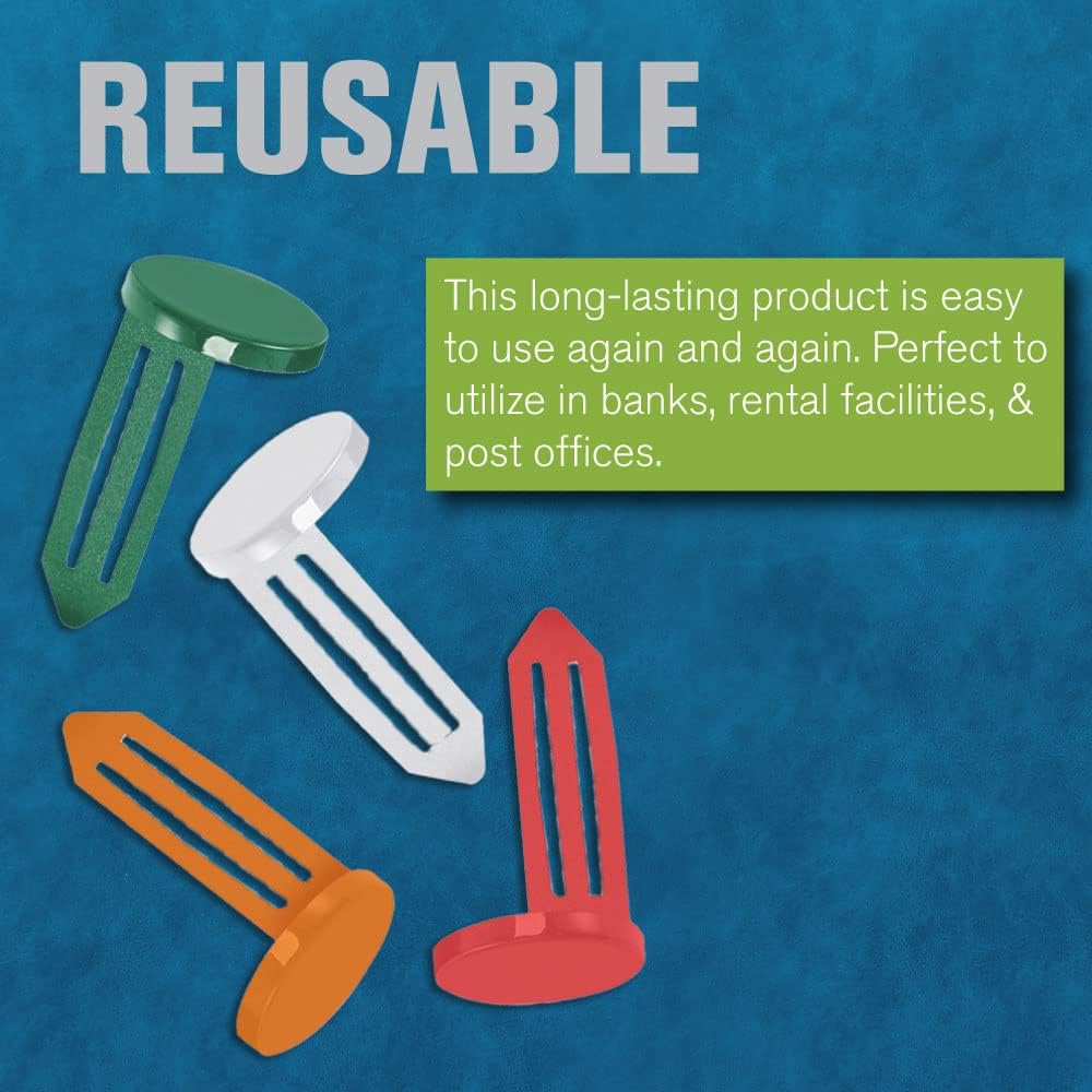 BankSupplies Keyhole Signals - Red Officially Sealed by Court or Bank Order Signal - Box of 25 - Non-Chip - Reusable & Long-Lasting - At-a-Glance Organization - Color Coded Plugs