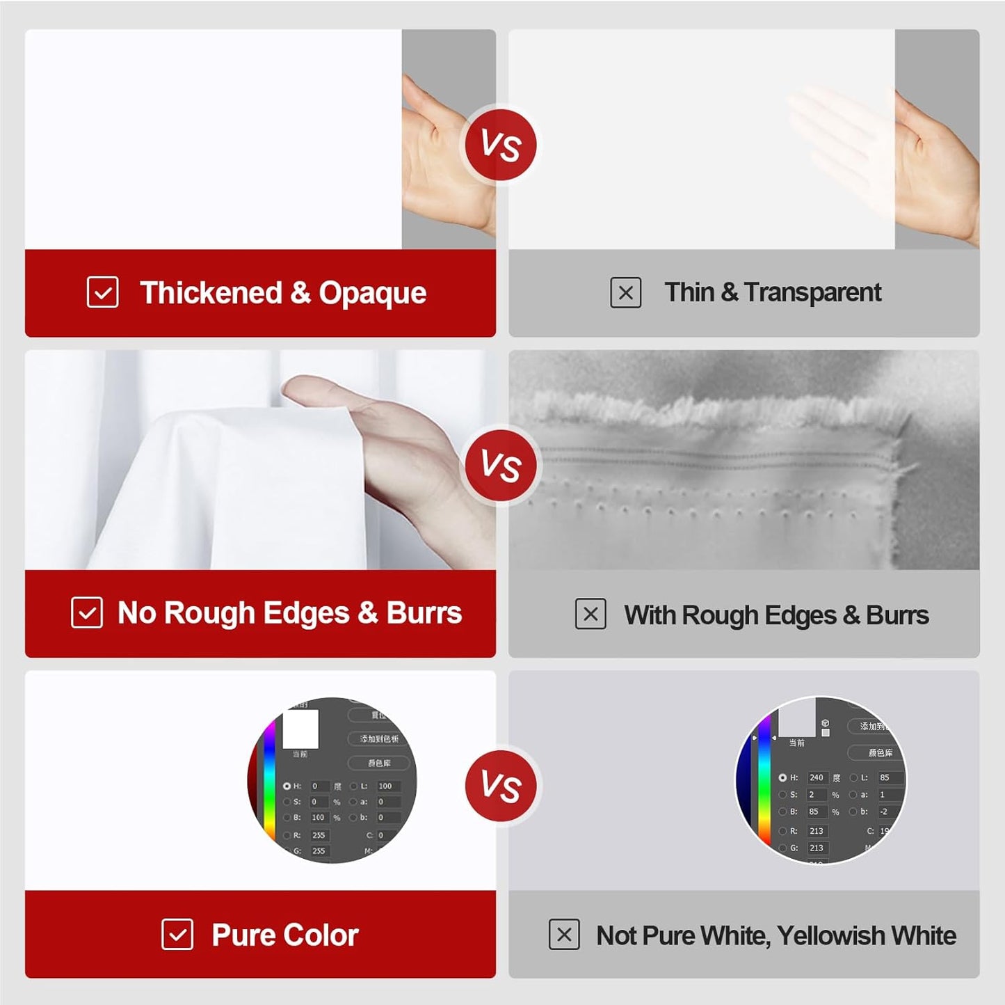 5X 6.5 Ft White Backdrop Photography, White Screen Photo Booth Backdrop for Photoshoot, Party and Video, Photo Background for Product, Portrait, Video Recording