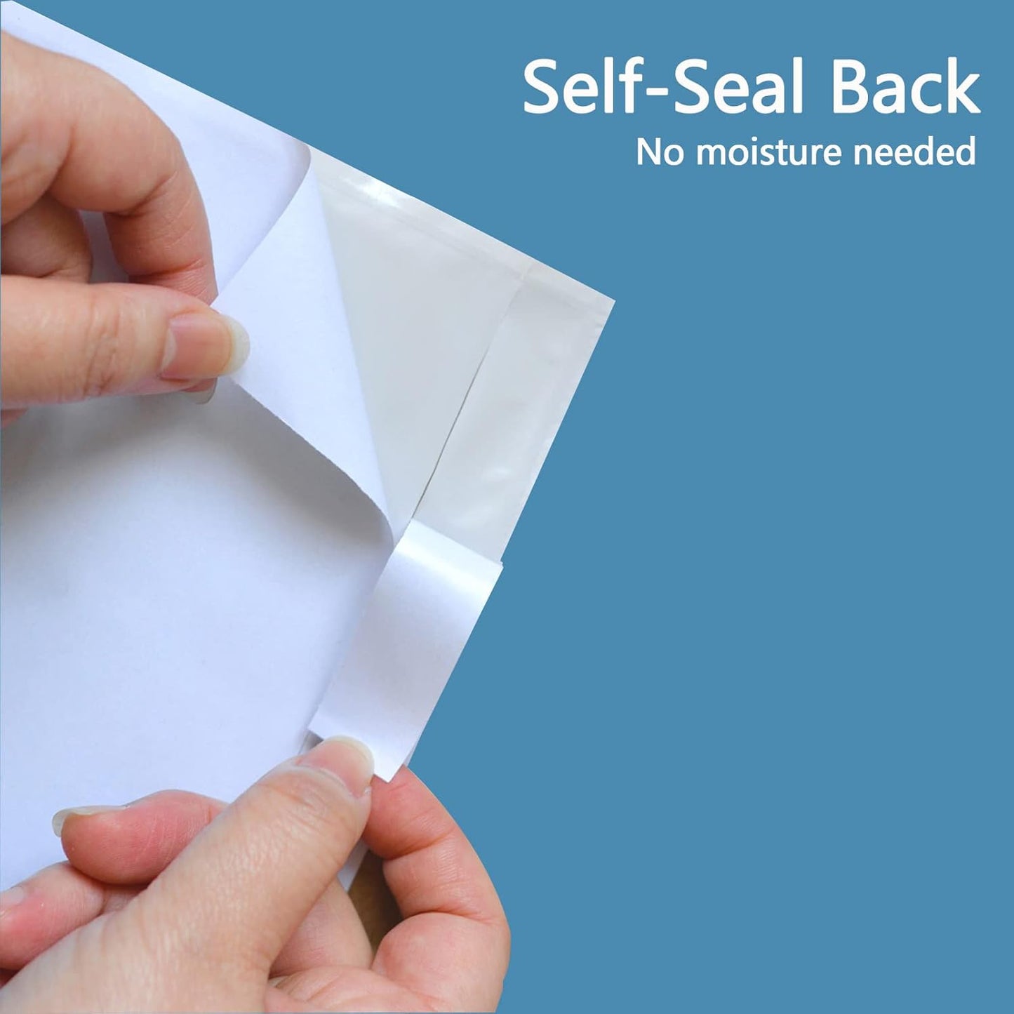 500 PCS 9.5"x 12" Clear Self-Adhesive Packing List Envelopes - Fit 8.5x11 inch Lettter - Shipping/Mailing Pouch Enclosed Bags for Packing Slips Invoice Label
