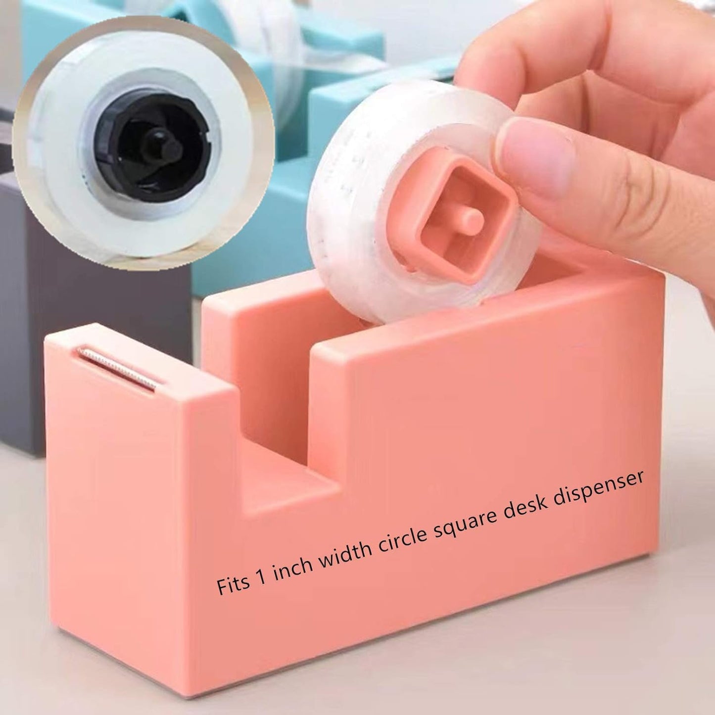 Transparent Tape Refill Rolls for Dispenser, Tear by Hand,16 Rolls x 900 inches