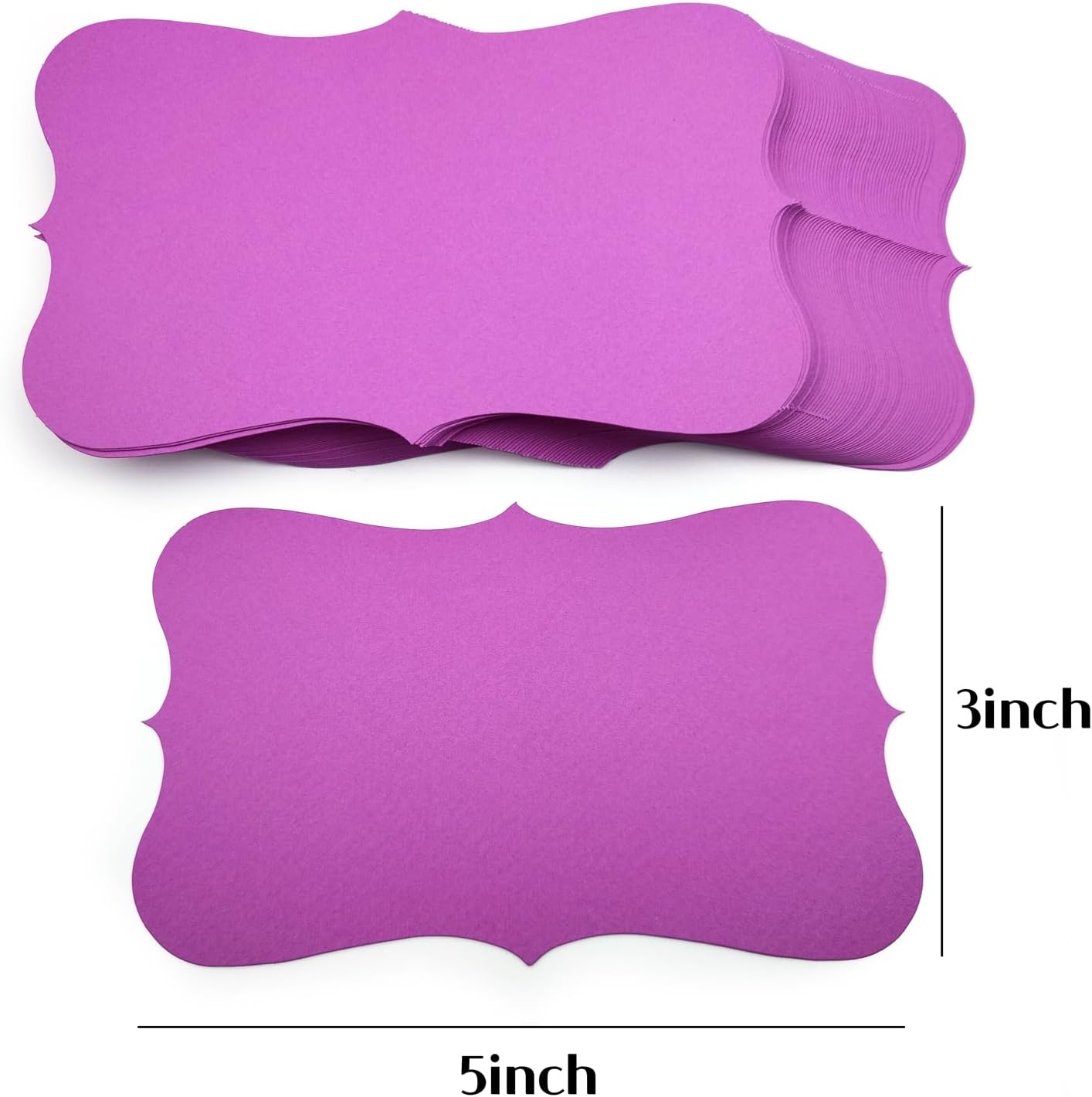 PPAPPAPPIYO 3x5 index card/Set of 72 Blank index cards 180gsm (VIOLET)