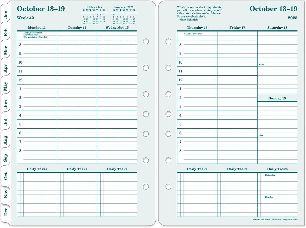 FranklinCovey - Original Weekly Ring-Bound Planner (Jan 2026 - Dec 2026, Classic)
