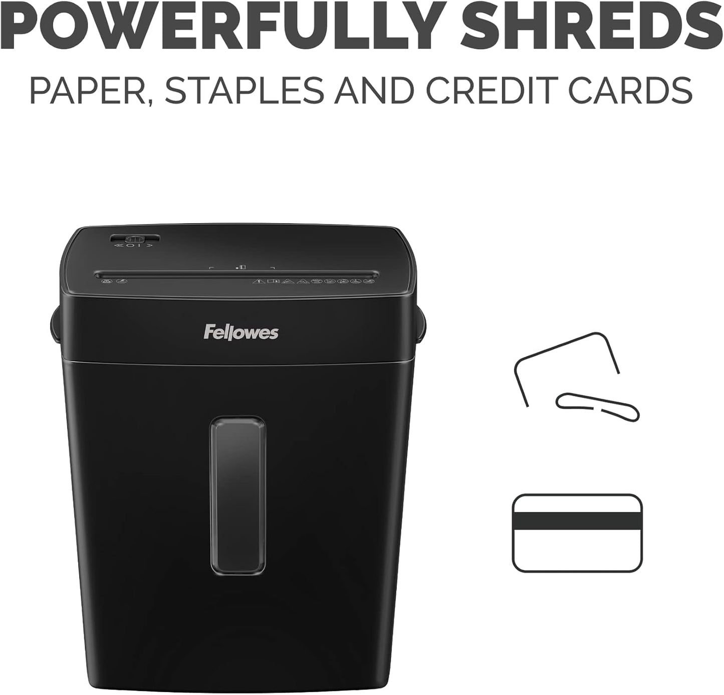 Fellowes P-40C 8 Sheet Cross-Cut Deskside Paper Shredder for Home Office