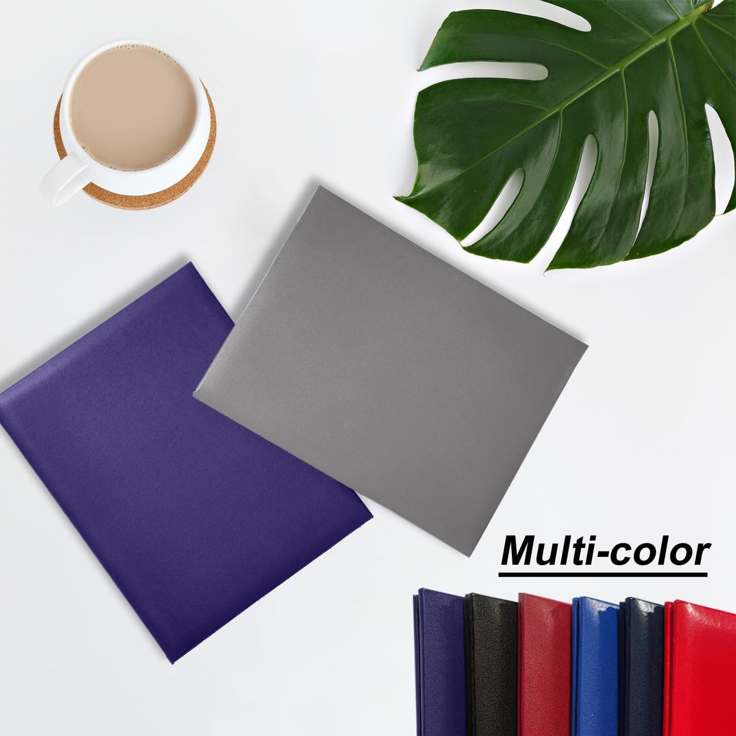 Certificate Holders 8.5"x11" Graduation Diploma Cover Document Leather Folders,Grey-100 Pack