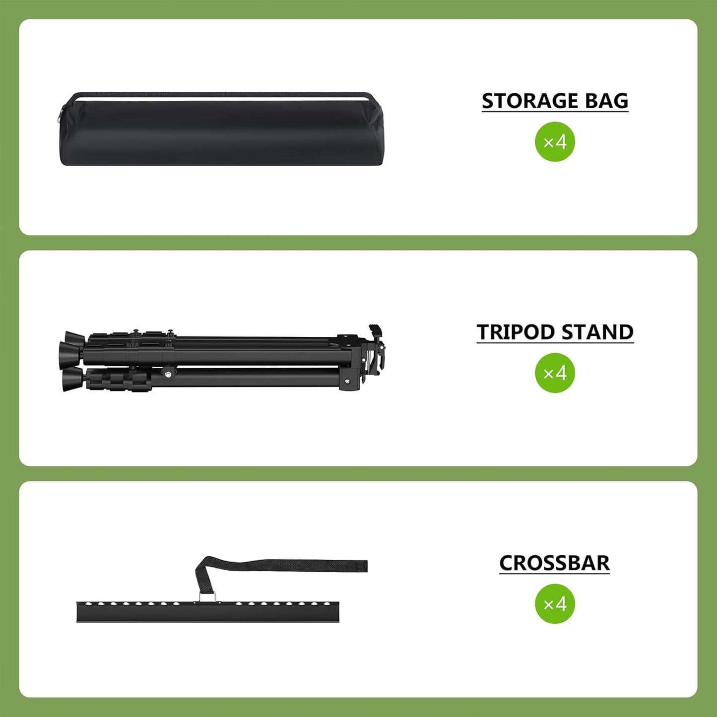 Easel Stand for Sign, Hemndic 66" Easels Stand for Painting Heavy Duty, Portable Travel Easel for Display (4 Pack)