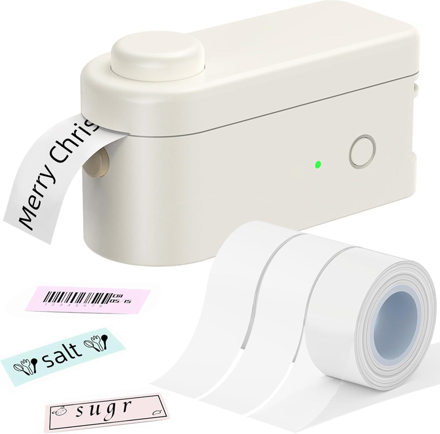 Makeid L1 Label Maker Machine with Tape Includes 3 Label Tapes - Portable & Rechargeable Label Makers Compatible with 9 12 16mm Tape - Mini Bluetooth Labeler for Organizing Office Home School