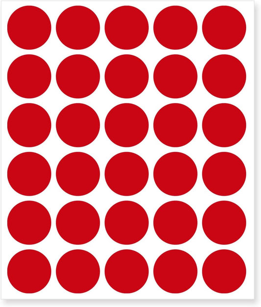 0.75 Inch Removable Color Code Dot Sticker Round Labels,Garage Sale Stickers Price Tags Label Blank Yard Sale Circle Dot Stickers(1050 Pack,Red)