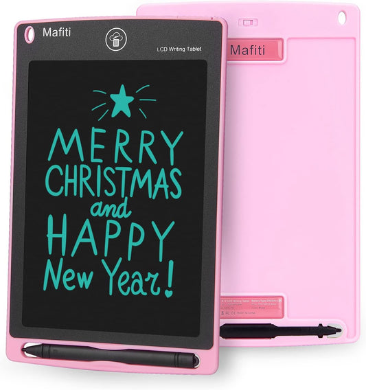 Mafiti LCD Writing Tablet 8.5 Inch Electronic Writing Drawing Pads Portable Doodle Board Gifts for Kids Toys for Girls Pink