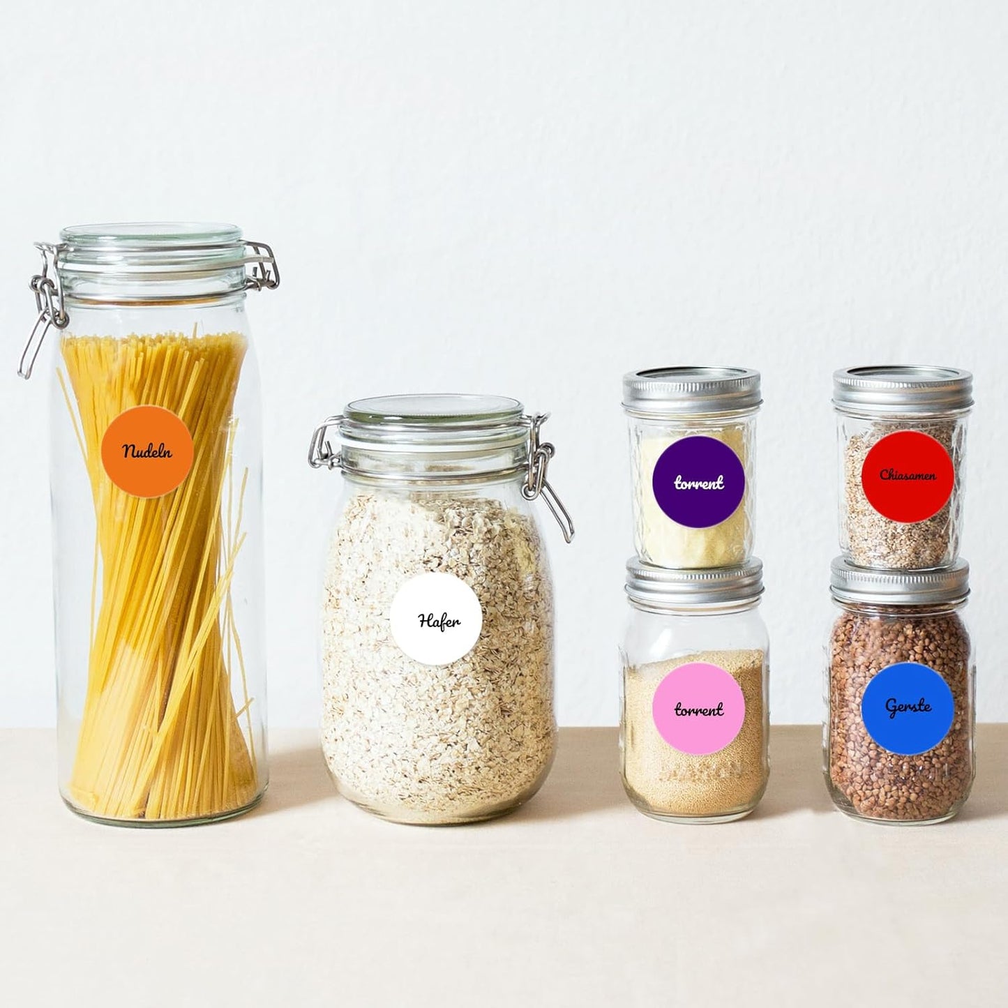 10 Colors Dot 2 Inches Labels Self-Adhesive Colored Circle Color Coding Stickers Waterproof Small Round Tag for Office Inventory 80 Pieces