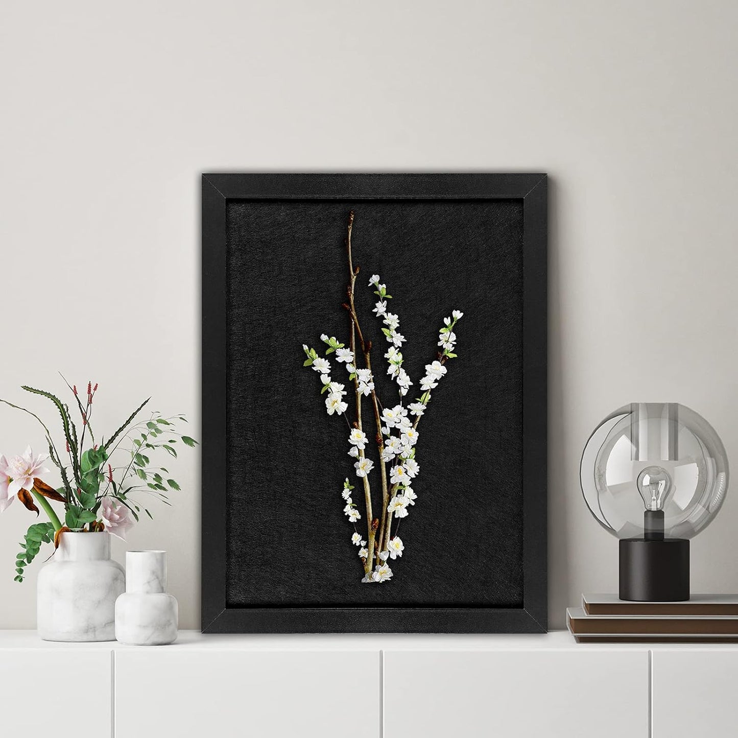 TORASO Cork Board Bulletin Board, Cork Boards for Walls with Pins, Eye Bolts, gaskets, Screws, Pin Board for Office, School and Home (All Black, 11“x14.5” - 2p)