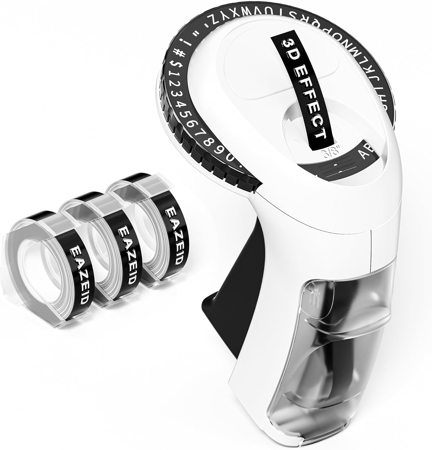 Embossing Label Maker Machine with Tapes, Old School Vintage Label Maker Embossed, Retro 3D Embosser Manual Labeler with 3 Rolls 9mm Labels-Waterproof for Home Office Kids DIY Craft Scrapbook