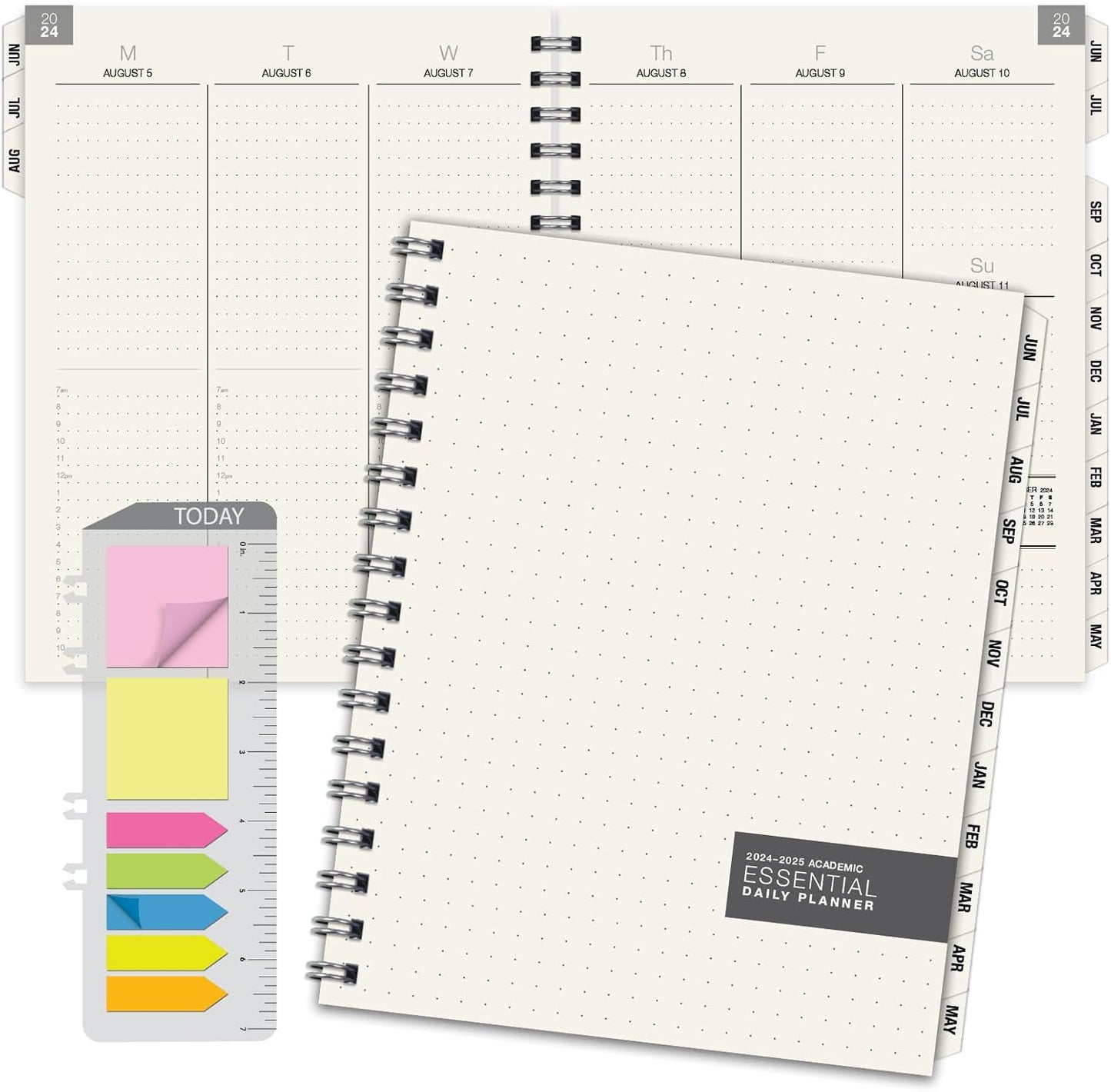 Global Printed Products Essential 8.5"x11" Monthly & Weekly 2024-2025 Planner - (8.5" x 11" - June 2024 Through July 2025)