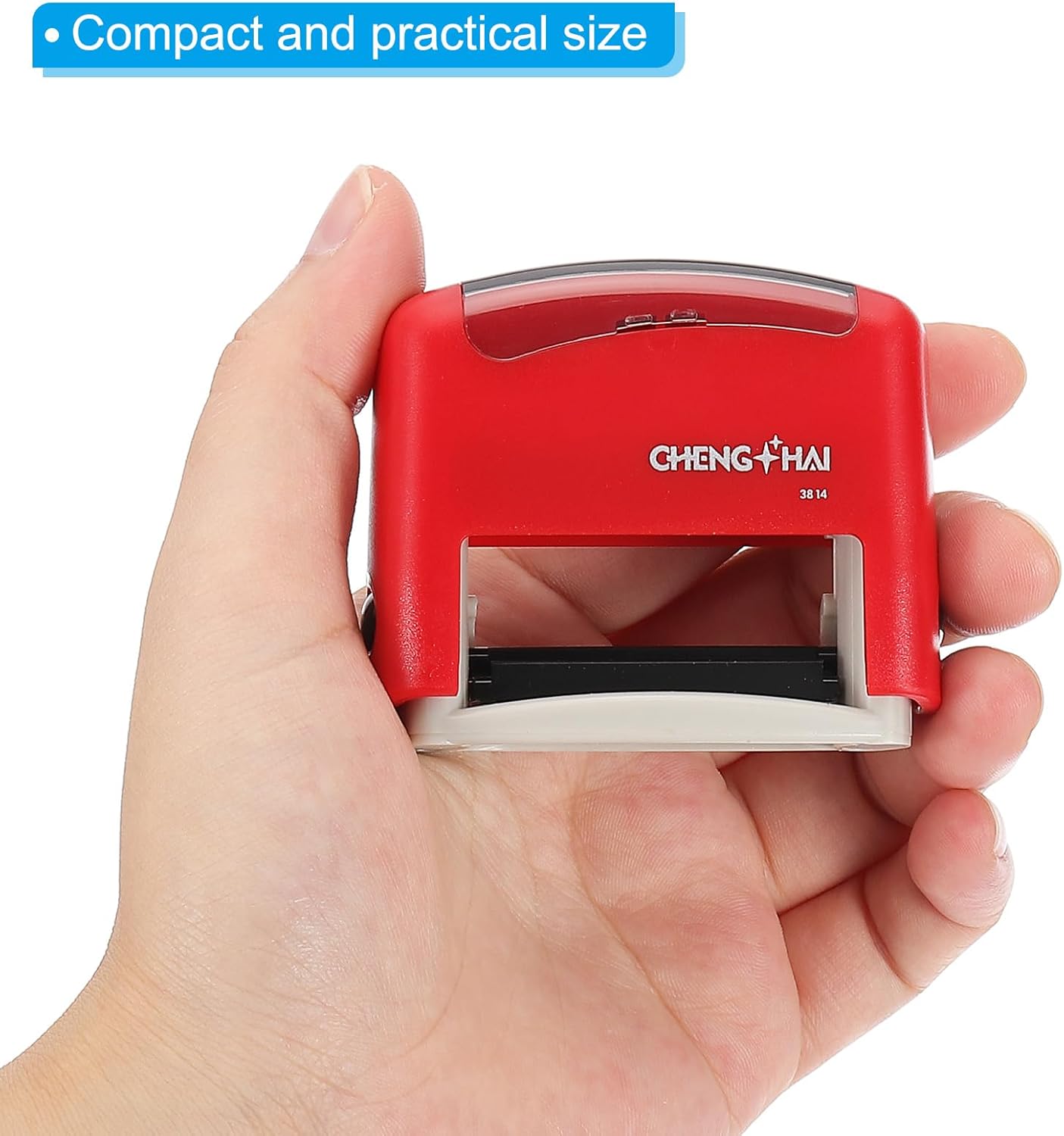 YOKIVE Rejected Self Inking Rubber Stamp, Office Ink Business Stamp for Office Documents, Paperwork, Warehouse, Label (Red)