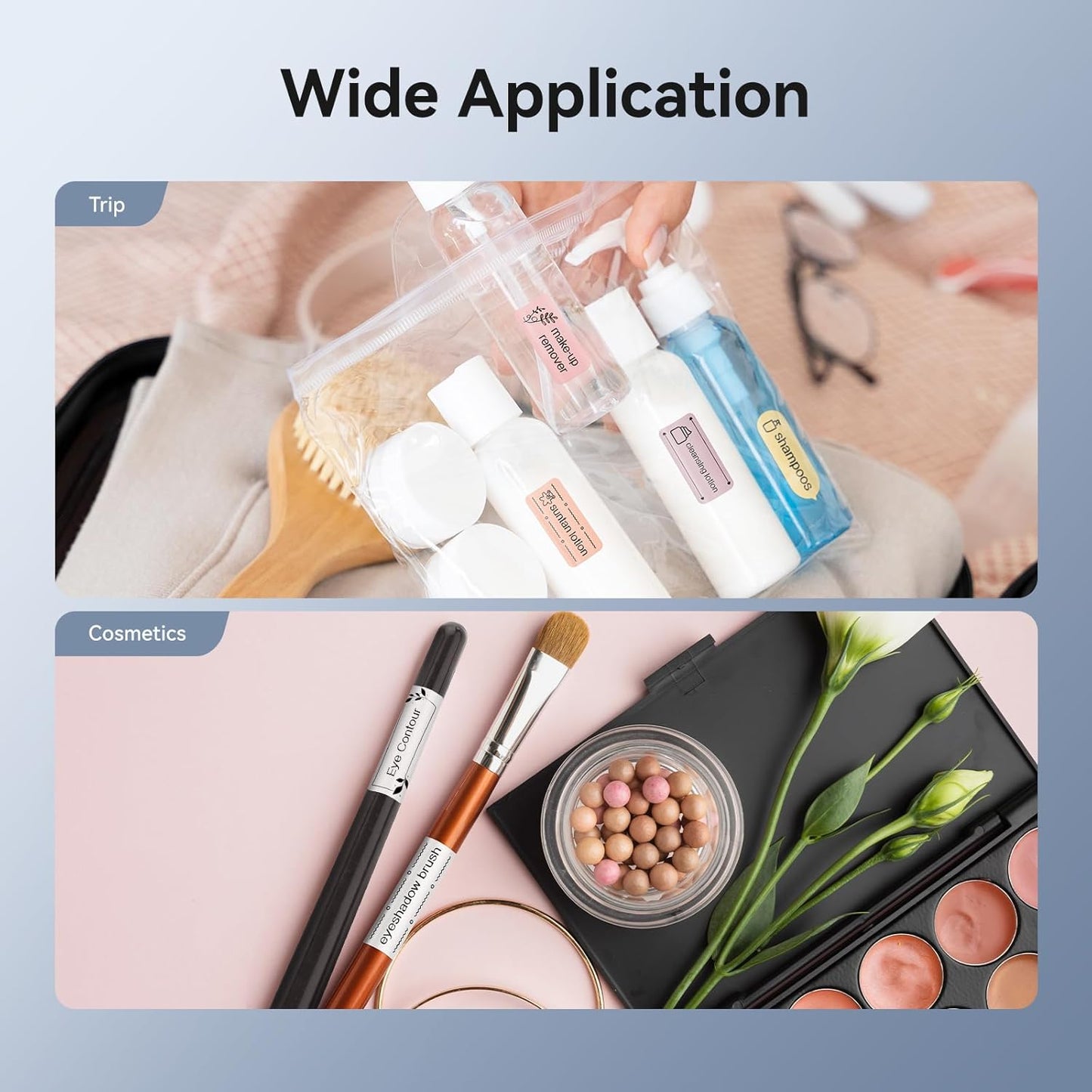 NIIMBOT D11 New Version Label Maker Machine with Tape,300DPI Bluetooth Label Printer, Portable Thermal Printer,Sticker Maker for Organizing Home Office School,White