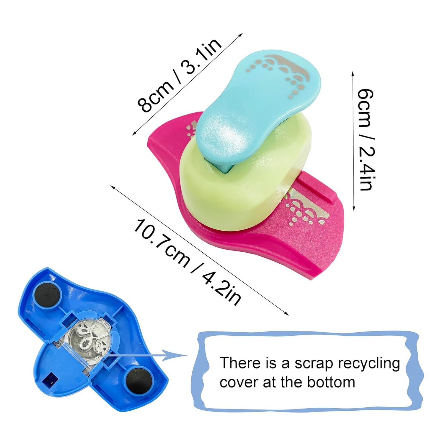 MIAO JIN Craft Punch - Hemming & Edge Punch for Scrapbooking, DIY Art, Gift & Wedding Cards